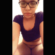 A light-skinned, black girl is sitting on a toilet after taking a laxative. Sporadic, small squirts of runny-sounding shit is heard as she looks at the camera in discomfort. Presented in 720P vertical HD format. 284MB, MP4 file. Over 10 minutes.